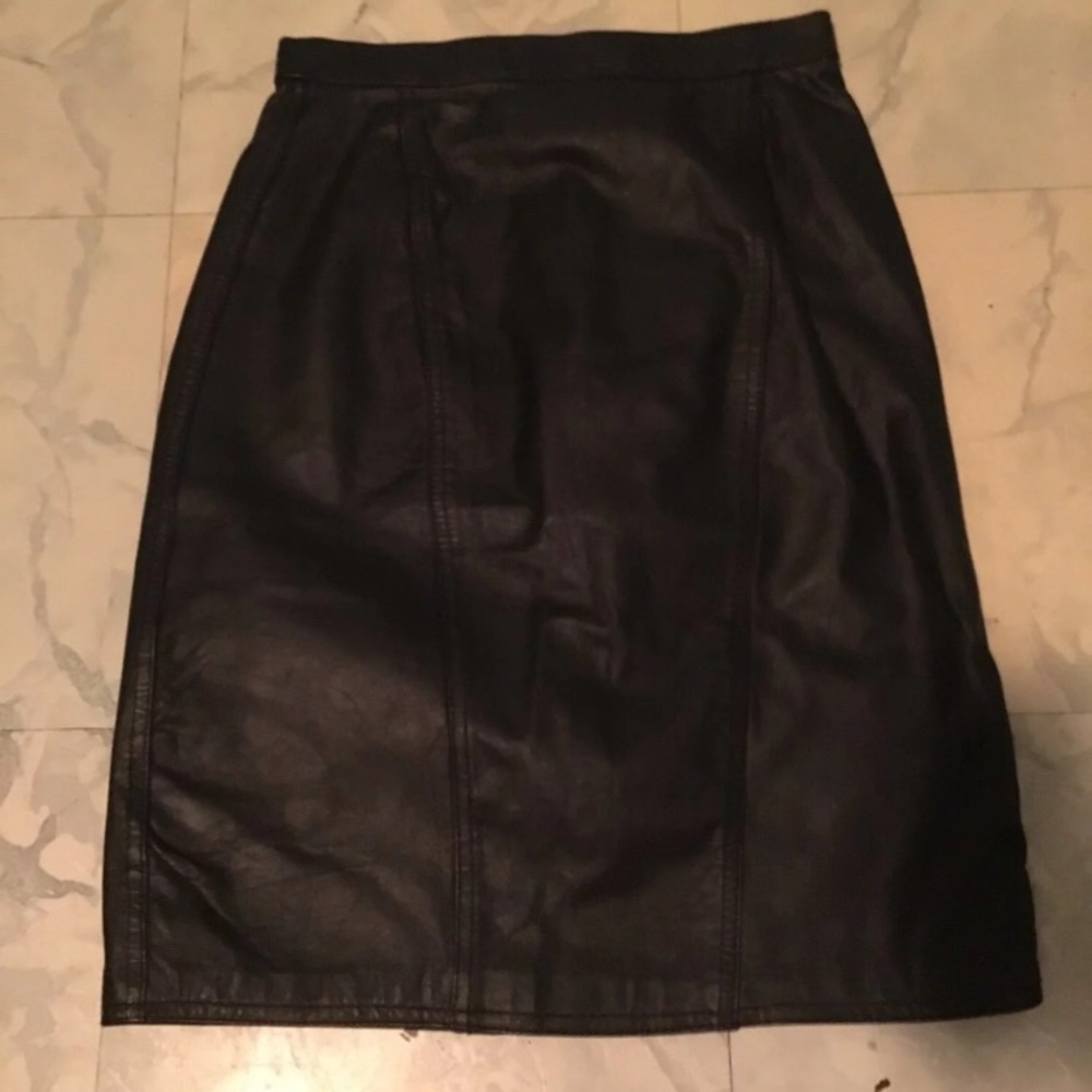 Leather Pencil Skirt